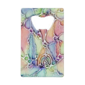 Lebensweise - Muster neurografischer Art 1 Geldbeutel Flaschenöffner (Rückseite)