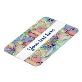 Lebensweise - Muster neurografischer Art 1 Magnet (Linke Seite)