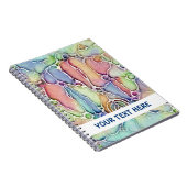 Lebensweise - Muster neurografischer Art 1 Notizblock (Rechte Seite)