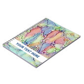 Lebensweise - Muster neurografischer Art 1 Notizblock (Linke Seite)