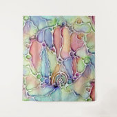 Lebensweise - Muster neurografischer Art 1 Wandteppich (Vorderseite)