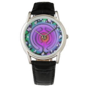 Lebensweise - Muster neurografischer Kunst 2 Armbanduhr