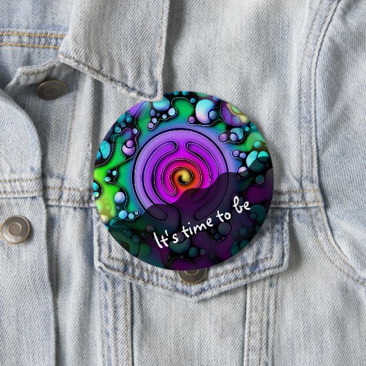 Lebensweise - Muster neurografischer Kunst 2 Button (Beispiel)