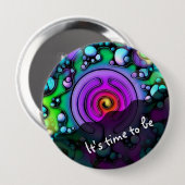 Lebensweise - Muster neurografischer Kunst 2 Button (Vorne & Hinten)