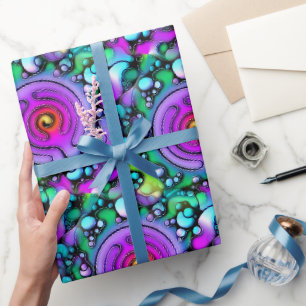Lebensweise - Muster neurografischer Kunst 2 Geschenkpapier