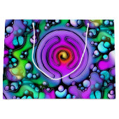 Lebensweise - Muster neurografischer Kunst 2 Große Geschenktüte (Vorderseite)