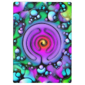 Lebensweise - Muster neurografischer Kunst 2 Klemmbrett (Rückseite)