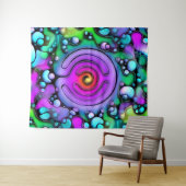 Lebensweise - Muster neurografischer Kunst 2 Wandteppich (Beispiel (Horizontal))