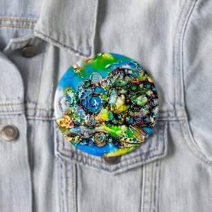 Lebensweise - Neurographische Kunst 7 Button