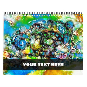 Lebensweise - Neurographische Kunst 7 Kalender