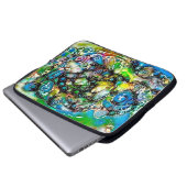Lebensweise - Neurographische Kunst 7 Laptopschutzhülle (Vorne Knopf)