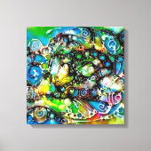 Lebensweise - Neurographische Kunst 7 Leinwanddruck (Vorderseite)