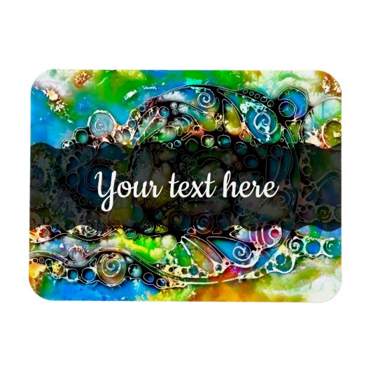 Lebensweise - Neurographische Kunst 7 Magnet (Horizontal)