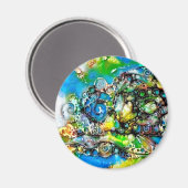 Lebensweise - Neurographische Kunst 7 Magnet (Vorderseite/Rückseite)