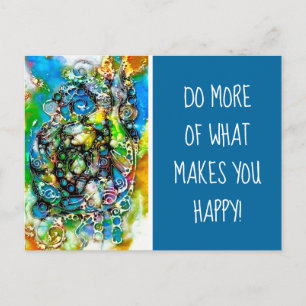 Lebensweise - Neurographische Kunst 7 Postkarte