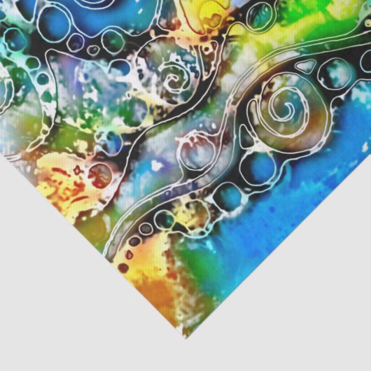 Lebensweise - Neurographische Kunst 7 Seidenpapier (Detail)