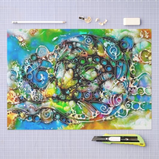 Lebensweise - Neurographische Kunst 7 Seidenpapier (Handwerk)