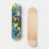 Lebensweise - Neurographische Kunst 7 Skateboard (Vorderseite)