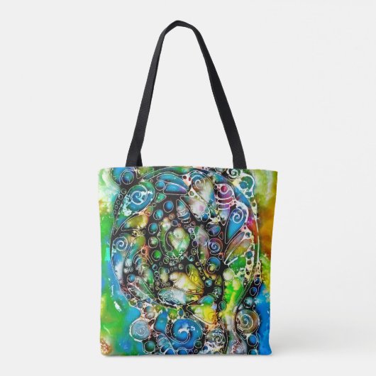 Lebensweise - Neurographische Kunst 7 Tasche (Rückseite)