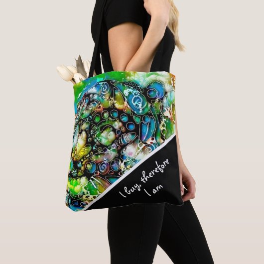 Lebensweise - Neurographische Kunst 7 Tasche (Von Nahem)