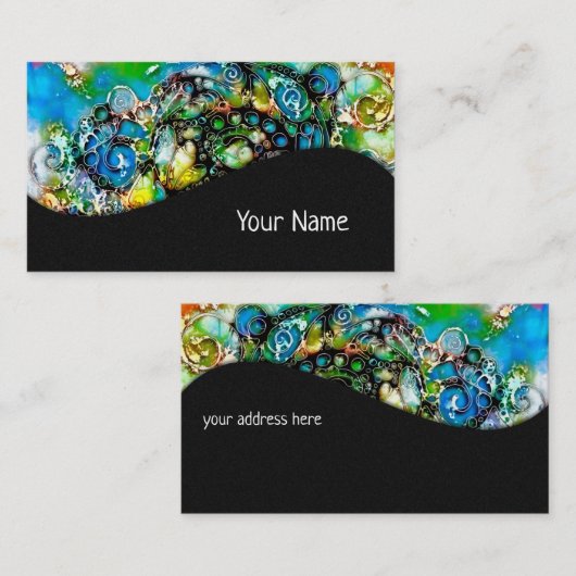 Lebensweise - Neurographische Kunst 7 Visitenkarte (Vorne/Hinten)