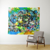 Lebensweise - Neurographische Kunst 7 Wandteppich (Beispiel (Horizontal))