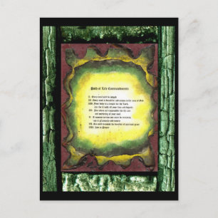 Lebensweise Postkarte