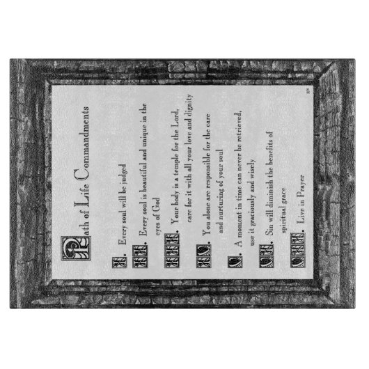 Lebensweise Schneidebrett (Vorderseite)