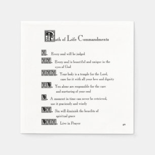 Lebensweise Serviette
