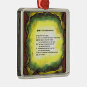 Lebensweise Silbernes Ornament (Rechts)