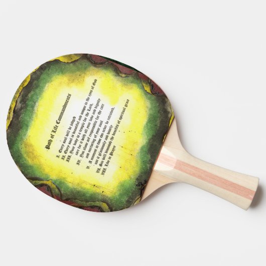 Lebensweise Tischtennis Schläger (Seitenansicht)