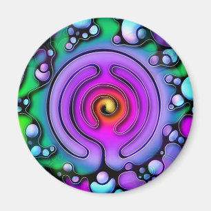 Lebensweisen - Neurografisches Kunstmuster 2 Magnet