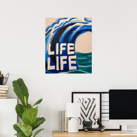 Lebenswelle Poster (Heimbüro)