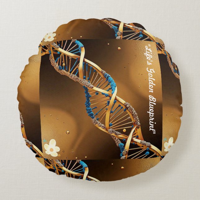 "Lebenswerk" Rundes Kissen (Vorderseite)