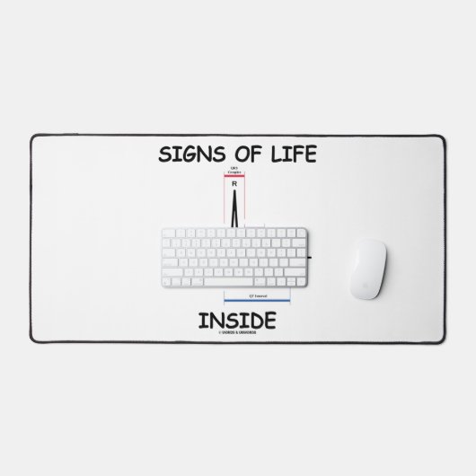 Lebenszeichen innerhalb des medizinischen Herzschl Schreibtischunterlage (Tastatur & Maus)