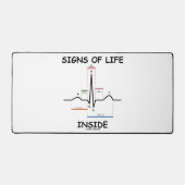 Lebenszeichen innerhalb des medizinischen Herzschl Schreibtischunterlage (Vorderseite)