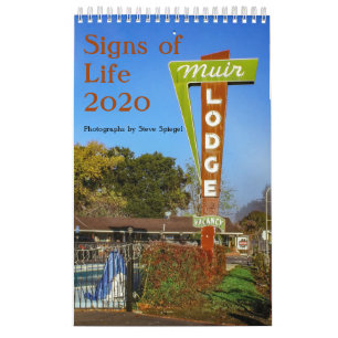 Lebenszeichen Kalender 2020 mit Vintage-Neon-Schil