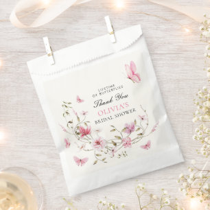 Lebenszeit der Schmetterlinge Blumenbeete Brautpar Geschenktütchen