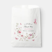 Lebenszeit der Schmetterlinge Blumenbeete Brautpar Geschenktütchen (Vorderseite)