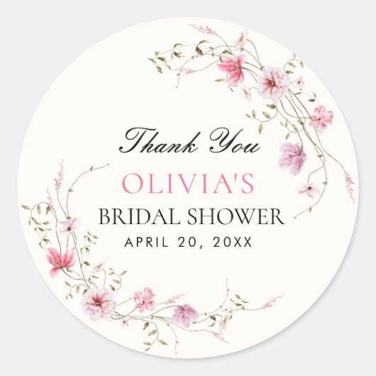 Lebenszeit der Schmetterlinge Blumenbeete Brautpar Runder Aufkleber (Vorderseite)