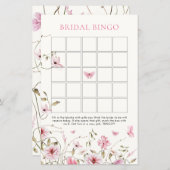 Lebenszeit der Schmetterlinge Floral Bridal Bingo (Vorne/Hinten)