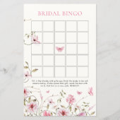 Lebenszeit der Schmetterlinge Floral Bridal Bingo (Vorderseite)