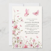 Lebenszeit des Brautparty der Schmetterlinge Einladung (Vorderseite)