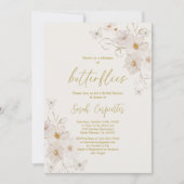 Lebenszeit des Brautparty der Schmetterlinge Einladung (Vorderseite)