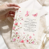 Lebenszeit des Brautparty der Schmetterlinge Einladung