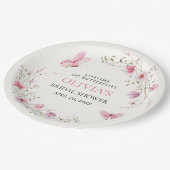 Lebenszeit des Brautparty der Schmetterlinge Pappteller (Schrägansicht)