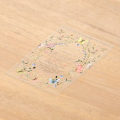 Lebenszeit des Brautparty der Wildblume von Schmet Acryleinladungen (Ablage )