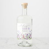 Lebenszeit des Brautparty der Wildblume von Schmet Alkoholflaschenetikett (Vorderseite)