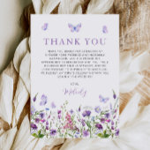 Lebenszeit des Brautparty der Wildblume von Schmet Dankeskarte