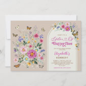 Lebenszeit des Brautparty der Wildblume von Schmet Einladung (Vorderseite)